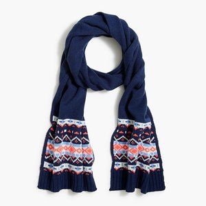 NWT -- J.CREW Fair Isle Scarf and Mittens Duo